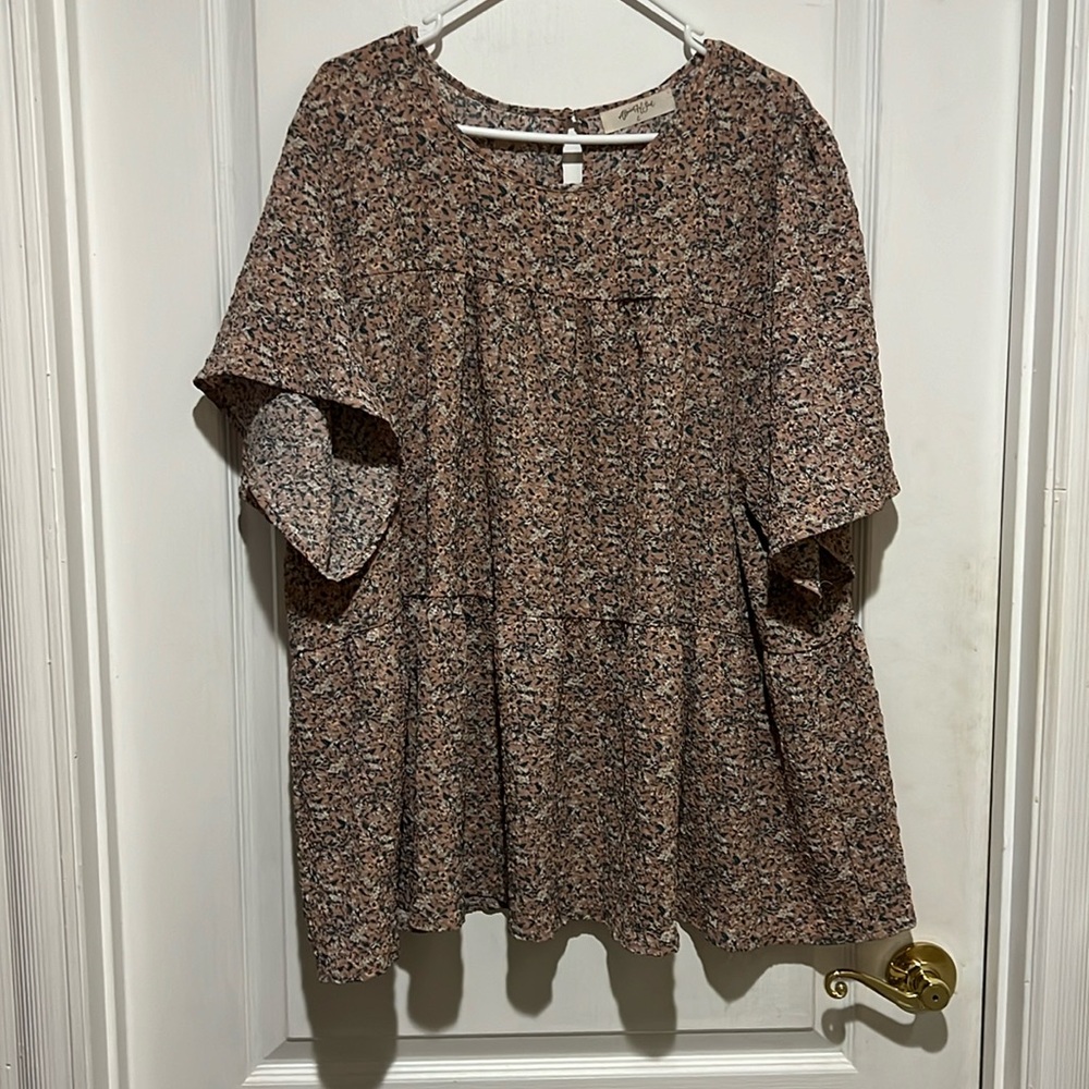 A Beautiful Soul boho floral Tiered tunic/Dress